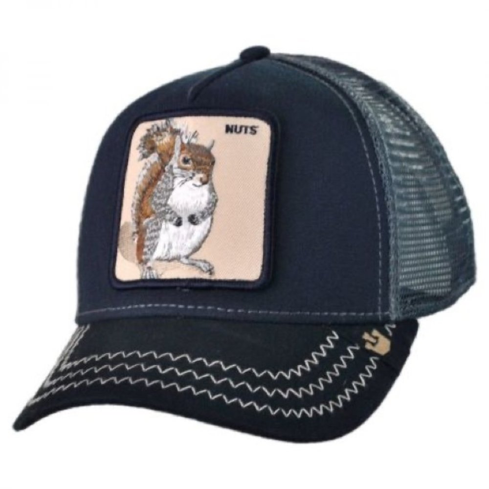 Nuts Squirrel Mesh Trucker Snapback Baseball Hat